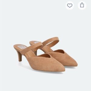 DV by Dolce Vita Women's Camel Suede Mules